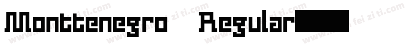 Monttenegro Regular字体转换